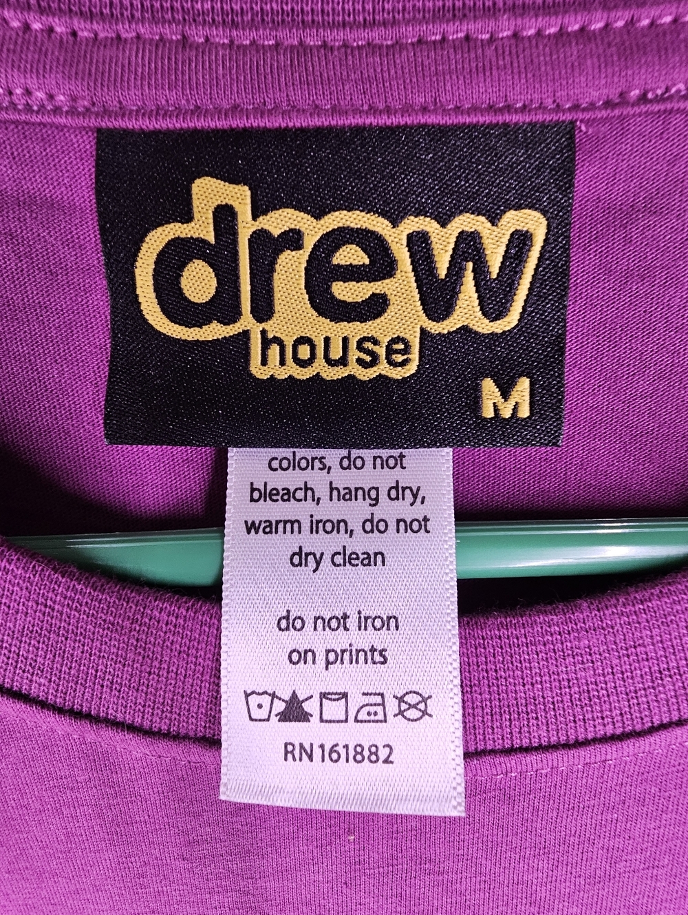 Drew House Mascot Purple T Shirt - Picture 3 of 6